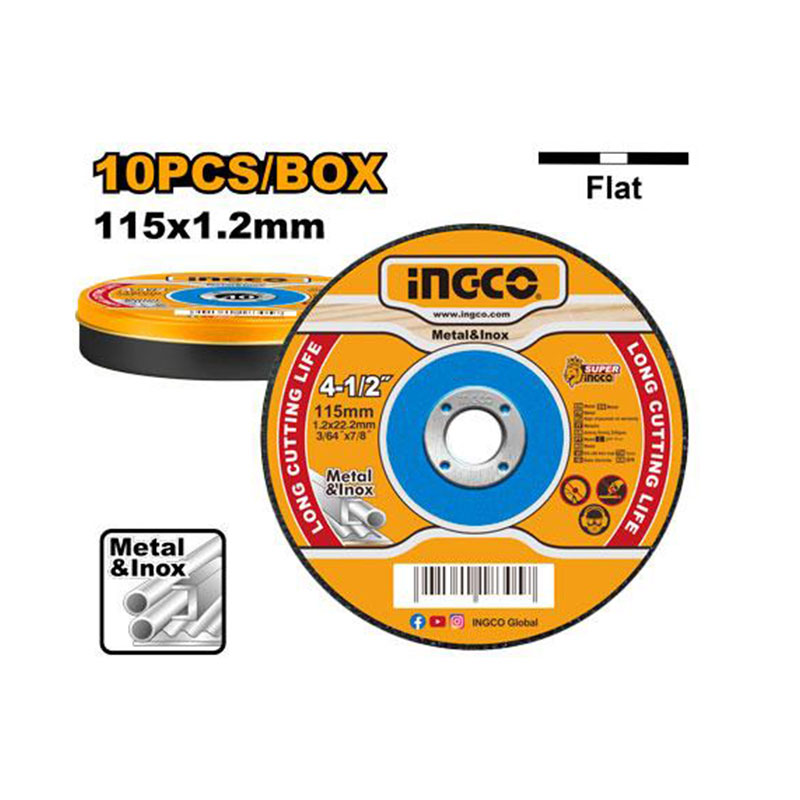 UN17538 Rezne ploče za metal 115x1.2 10kom set - MCD121155 INGCO