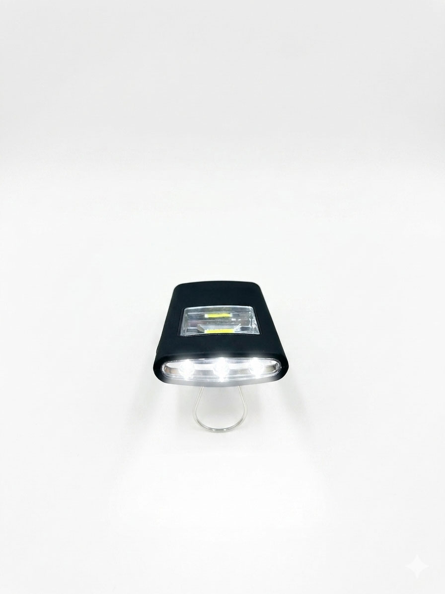 UN17983 Baterijska svjetiljka 3LED/COB crna