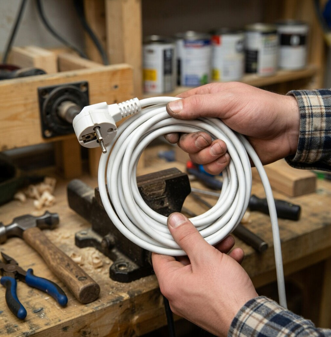 UN15342 Kabel produžni 10met 1,5mm2-bijeli