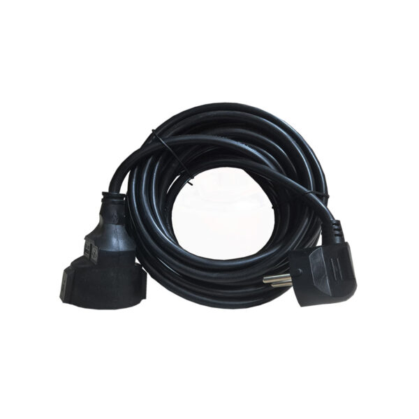 UN15649 Kabel produžni vrtni 5met CRNI