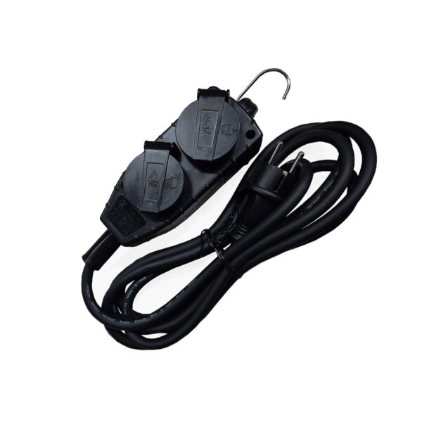 UN17004 Kabel produžni vrtni četverostruki 3m IP44