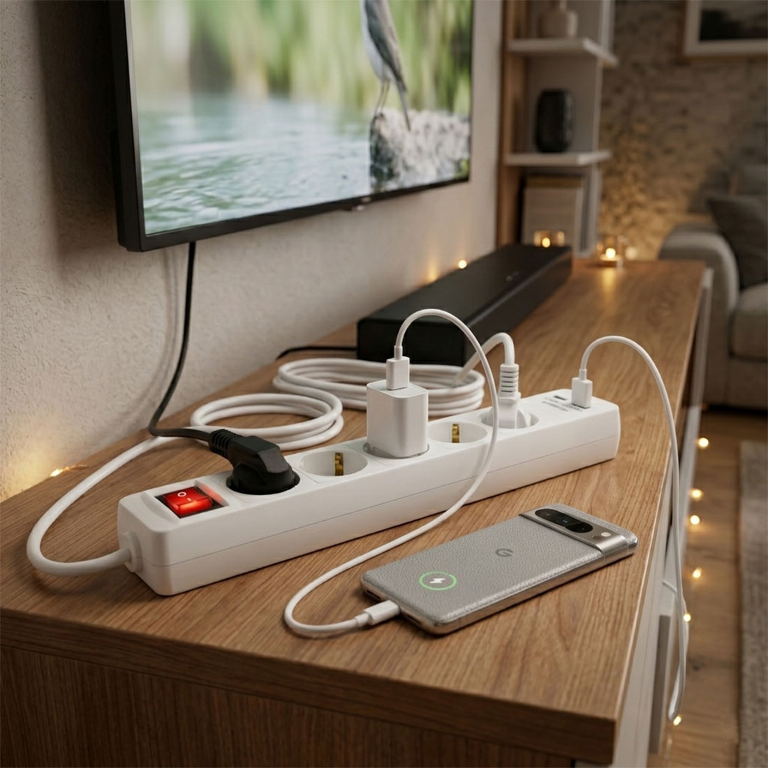 UN15569 PP515P 2USB 5V 0,5A produžna priključnica 5/1,5