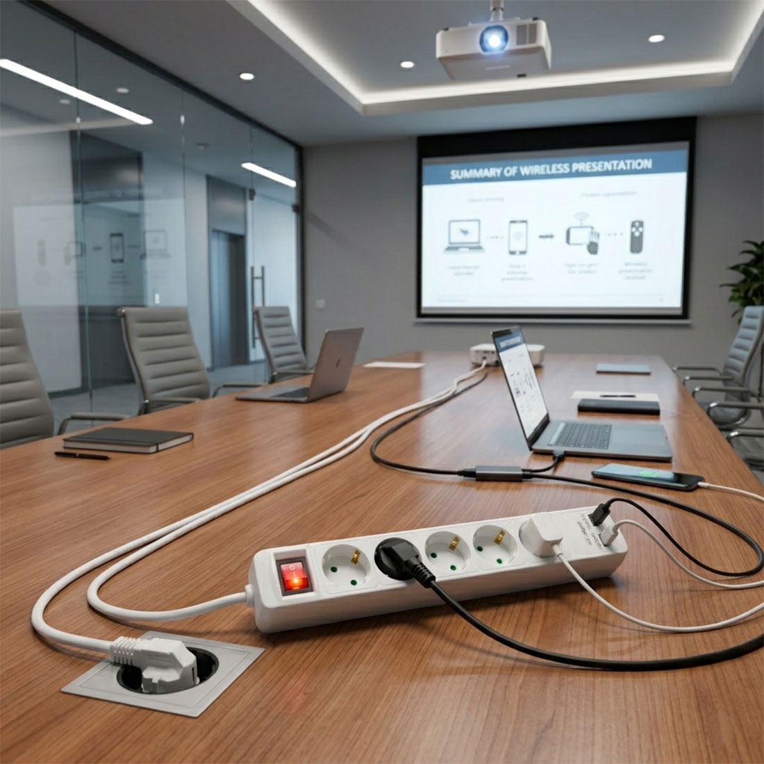 UN18069 PP515P 2USB 5V 2.1A produžna priključnica 5/1,5