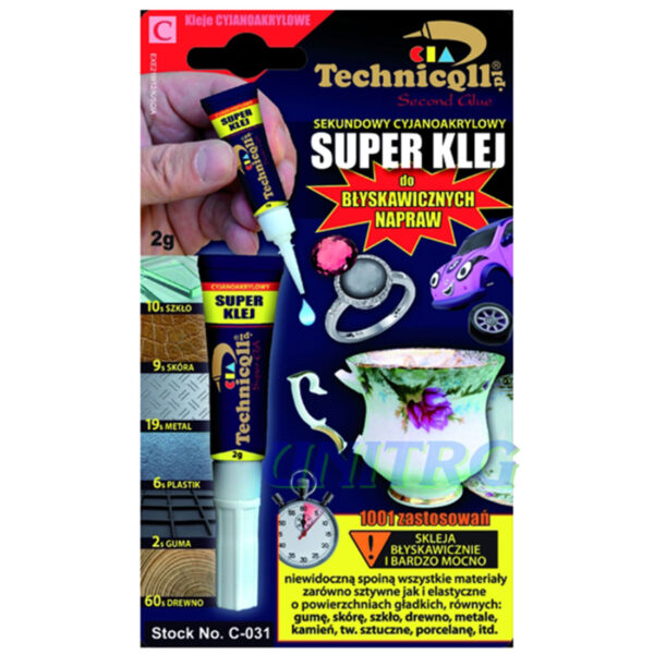 UN16308 Technicqll C-031 Ljepilo Cijanoakrilatno SUPER  2g