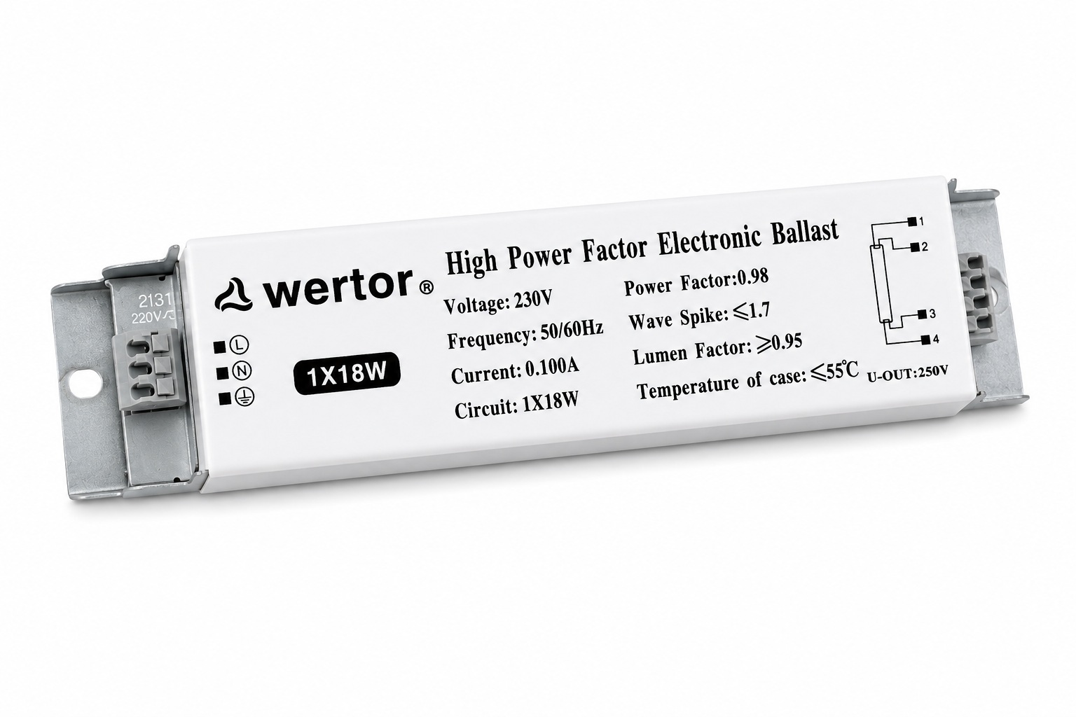 UN15202 Prigušnica elektronička 1x18W