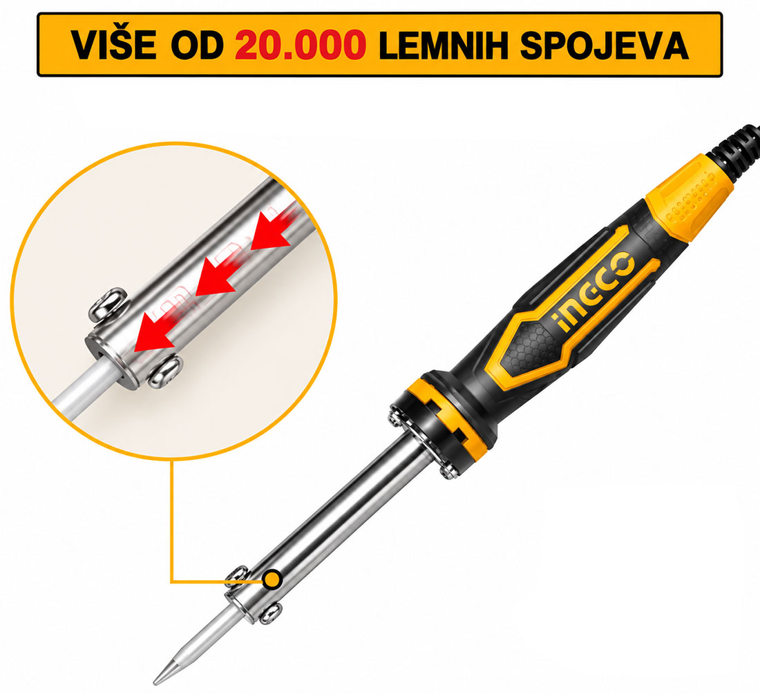 UN17653 Električno lemilo 40W - SI0248 INGCO