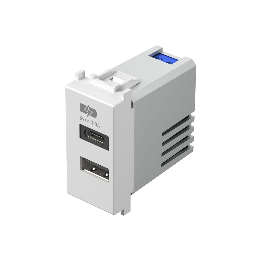 EM68PW TEM USB punjač 5V 3A 1M bijeli sjaj