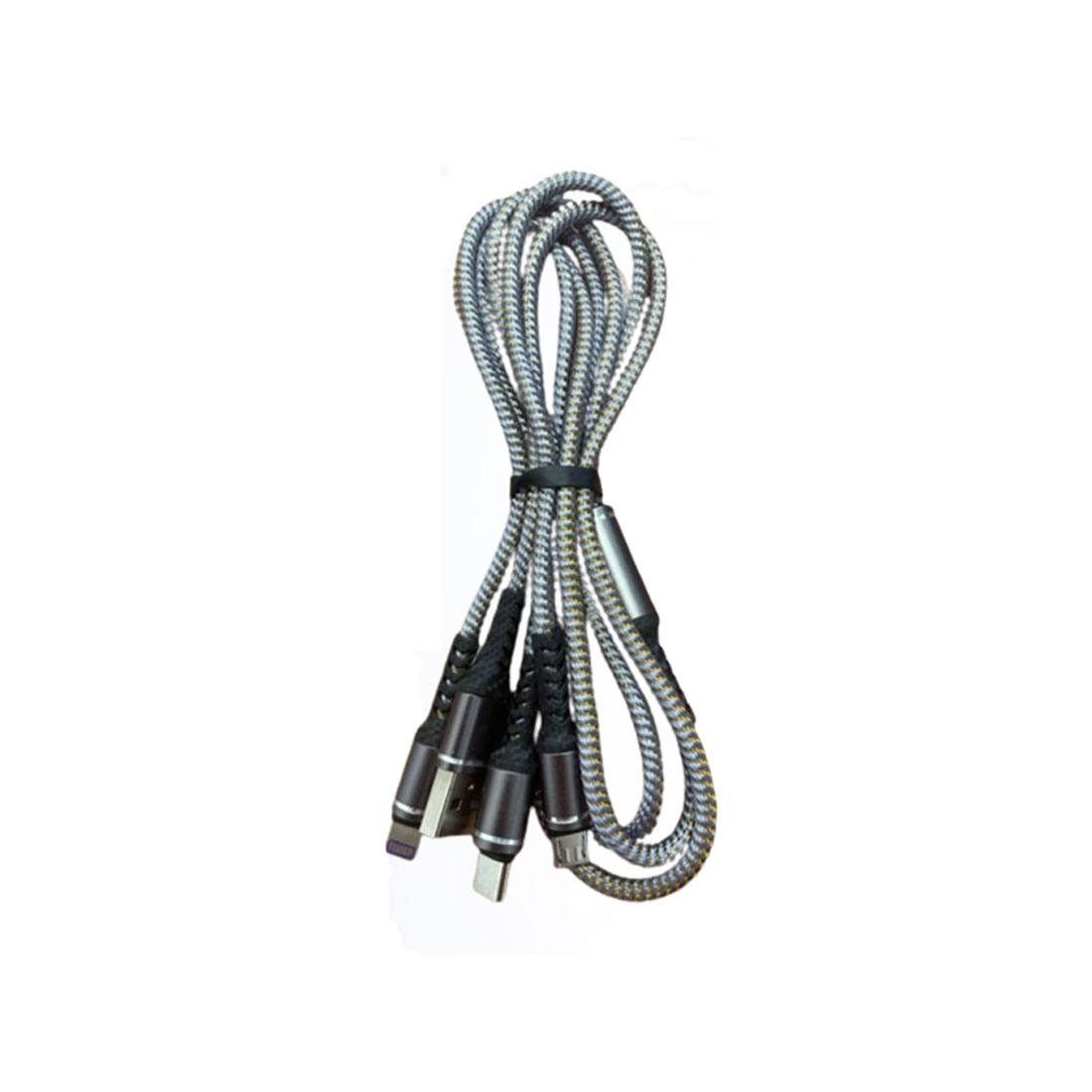 UN17959 Kabel USB B(M) 3in1 iPh/C/mikro USB B (M) 5V 3A fast charging