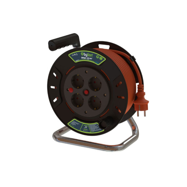 Kabelska motalica 25 m, 4x Schuko, H05VV-F 3G1,5 mm2