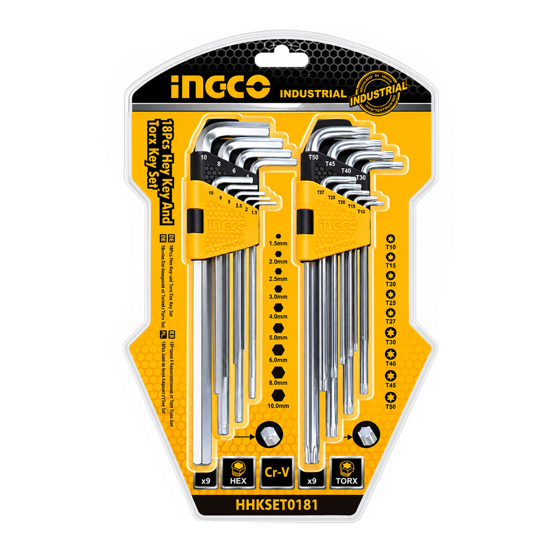 Set ključeva imbus-torx 18kom HHKSET0181 INGCO