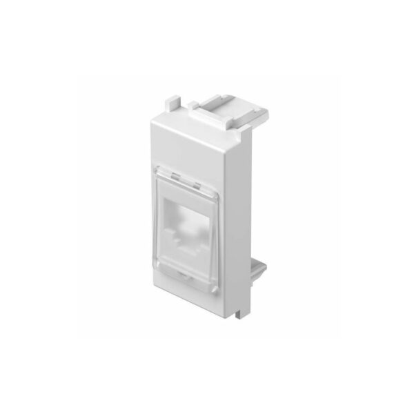 KM38PW TEM adapter KS s poklopcem 1M bijeli sjaj
