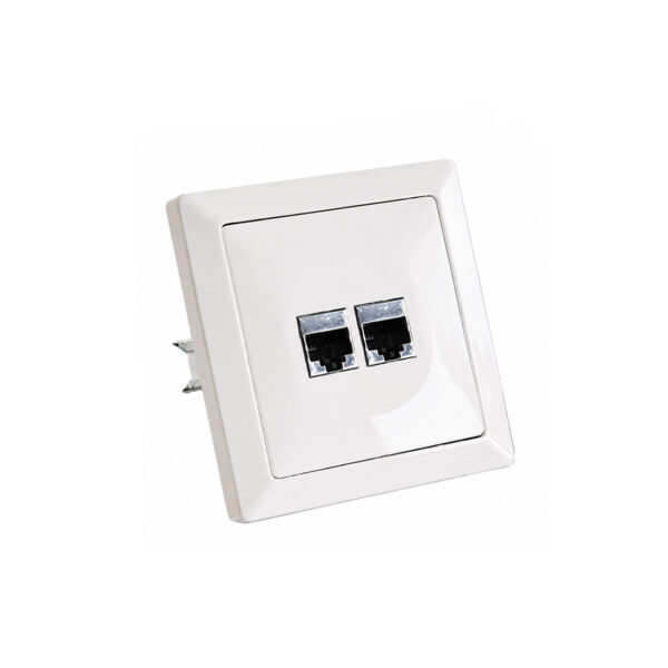 Kompjuterska utičnica dupla RJ45 Cat.5 WL 1612L