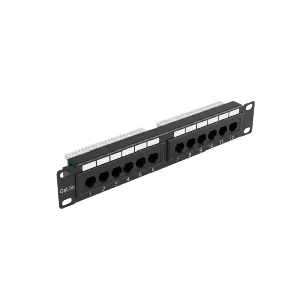 Patch panel 12-portni 1U 10" UTP Cat5e