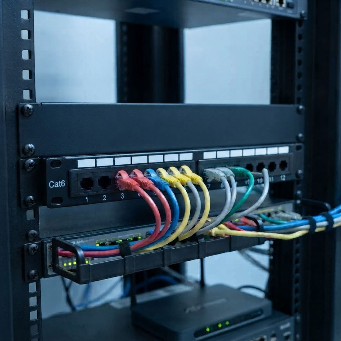 UN17922 Patch panel 12port 1U 10'' UTP Cat6