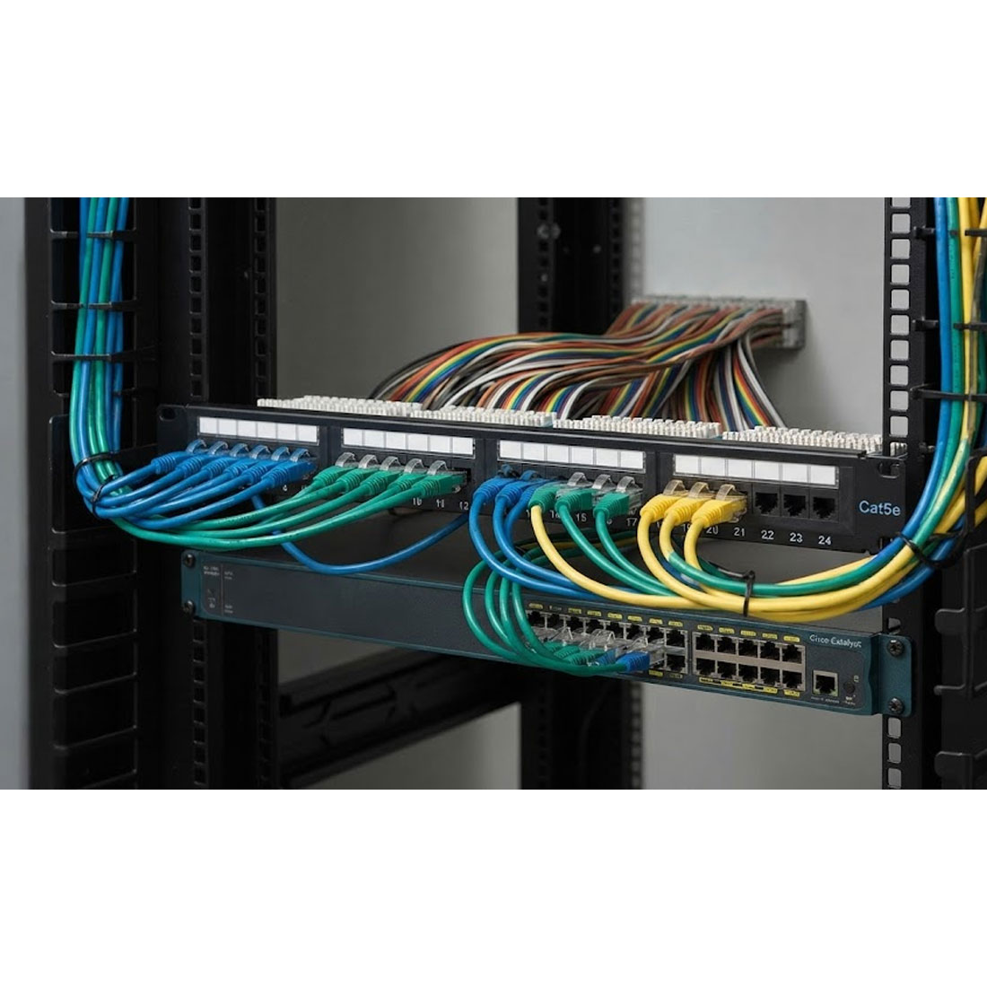 UN10206 Patch panel 24port 1U 19" Cat5e UTP