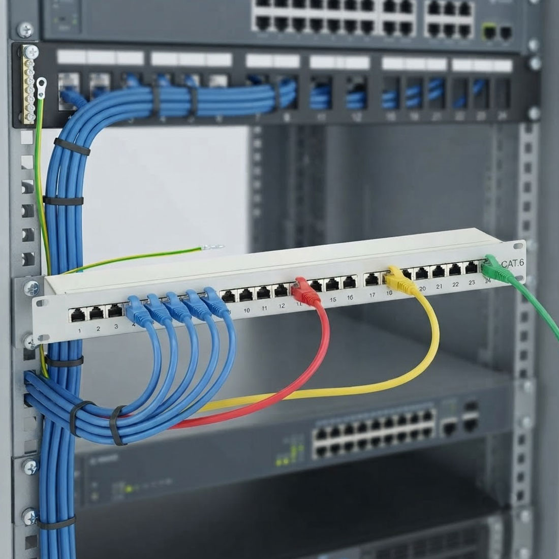 UN12180 Patch panel 24port 1U Cat6 shilded H