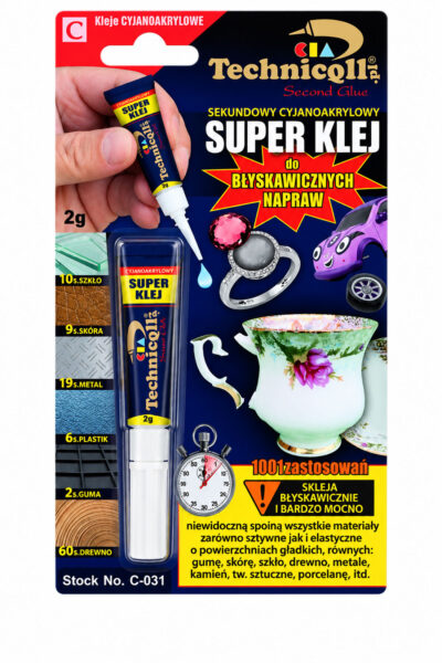 UN16308 Technicqll C-031 Ljepilo Cijanoakrilatno SUPER  2g