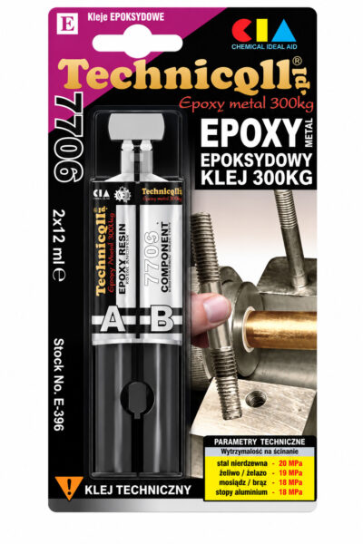 UN16300 Technicqll E-396 Ljepilo Epok Metal 300kg  2x12ml