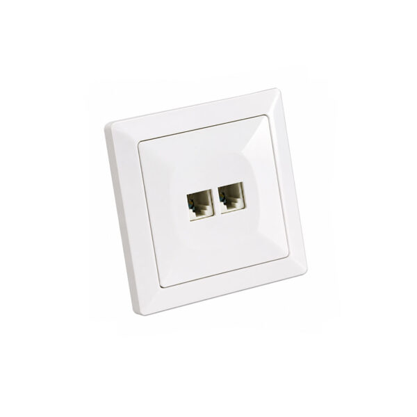 Telefonska utičnica dupla RJ11 Cat.3 WL 1412L