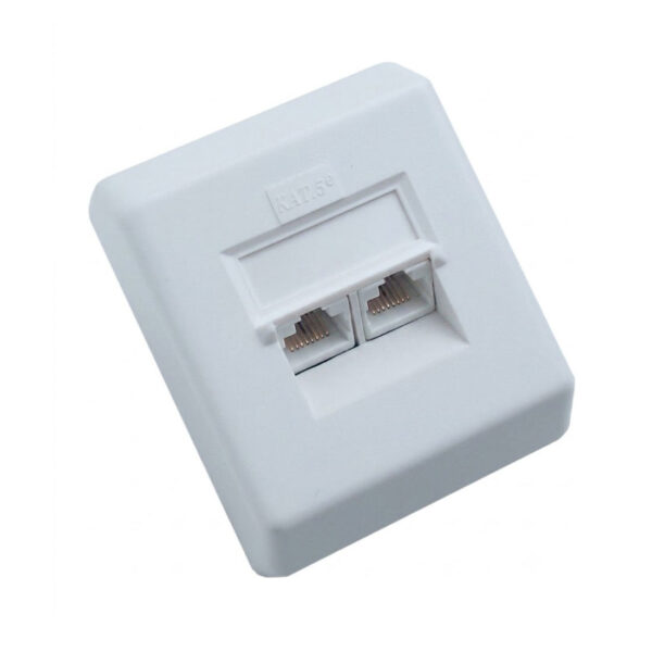 UN10527 Utičnica Cat6 2xRJ45 nadžbukna