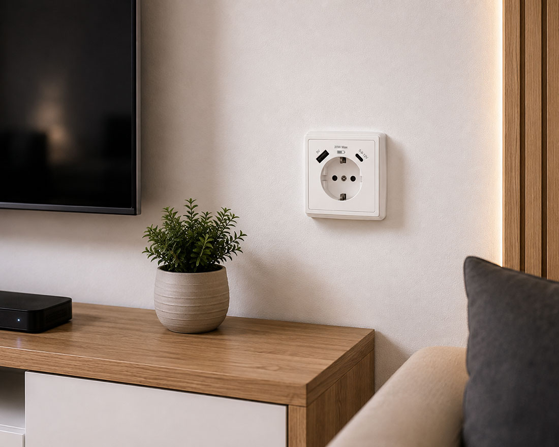 UN17921 WLT 1238LT Utičnica shuko USB A+C